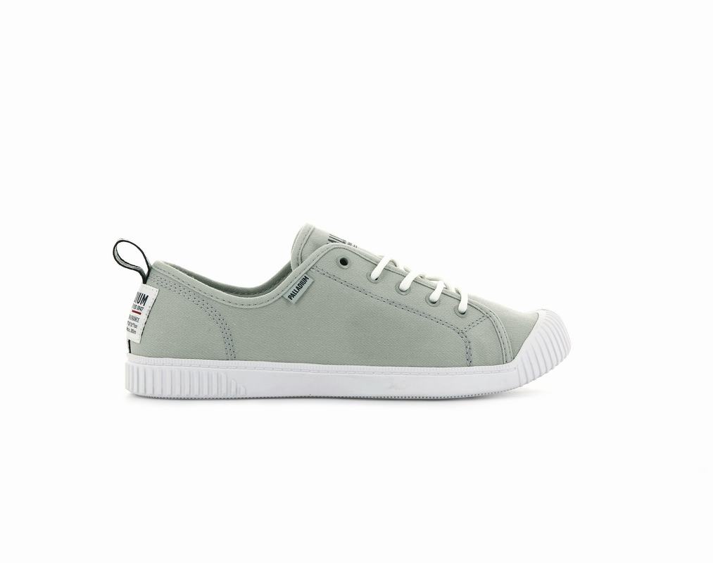 Zapatos Palladium Easy Lace Canvas Bajas Mujer - Verde Oliva ||AJDP-40615||